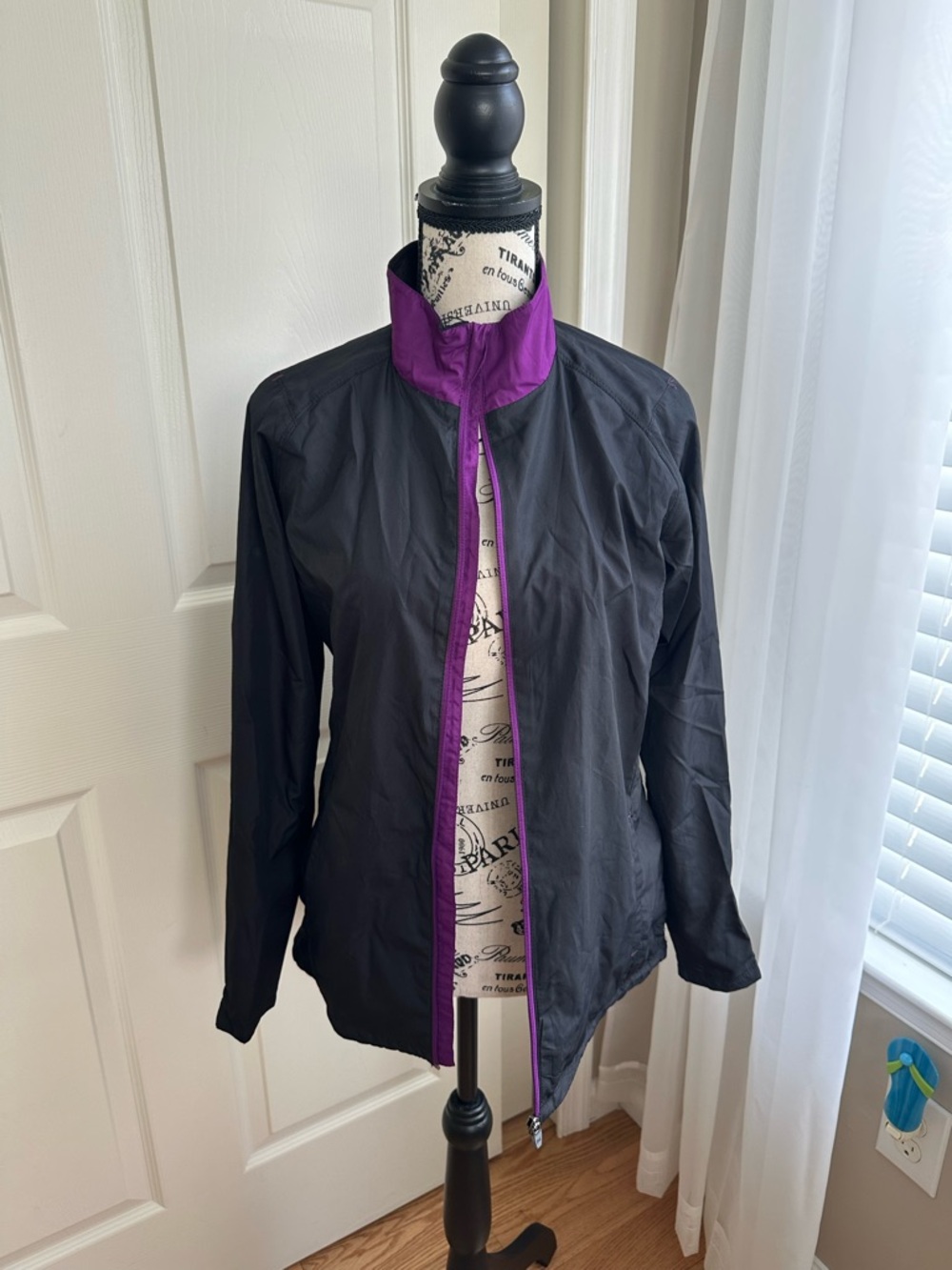 Black and Purple Wind Breaker